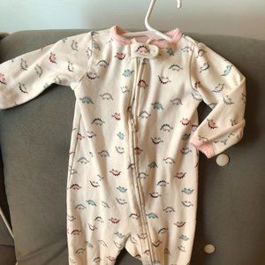 Carters Zip-up Dinosaur Footie Pajamas